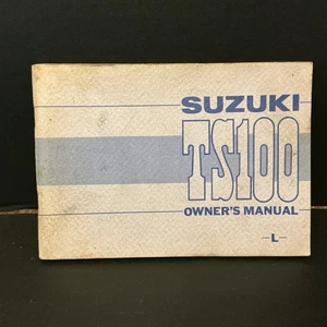 Suzuki TS100 1973 manual del propietario de la motocicleta, estado usado - Imagen 1 de 12