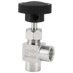 Nadel verstellbar Nadel 1/4 Zoll rechtwinklig Innengewinde SS304 for8586 - Bild 1 von 10