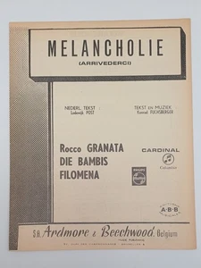 C2429/ Rocco Granata, Die Bambis, Filoena  - Melancholie  Noten ca.1968 - Bild 1 von 2