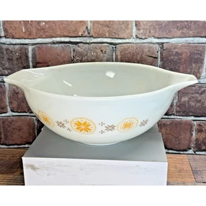 VTG Pyrex 4 QT Town & Country Pattern #444 Cinderella Nesting Mixing Bowl, EUC - Picture 1 of 5
