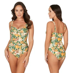 Nip Tuck Joanneone Piece Citrus Blend Twist Front Bauchkontrolle Gr. 4 Resort Wear - Bild 1 von 9