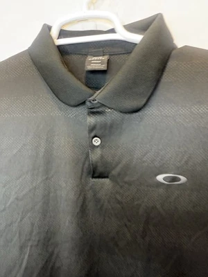 Oakley Hydrolix Golf Polo Shirt Black XL Short Sleeve Regular Fit Wicking - Image 1 of 4