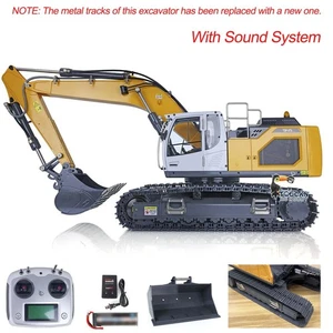 XDRC 1/14 Metal RC Hydraulic Excavator RTR Digger R945 W/ I6S Radio Lights Sound - Picture 1 of 12