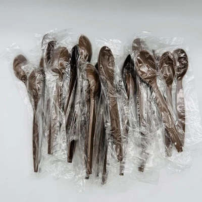 MRE SPOON 25 Pack Plastic Eating Utensil Camping Survival Hiking Prepping Prep - Image 1 of 2