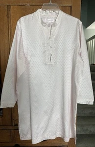 Camisa de Noche Oscar De La Renta Etiqueta Rosa Talla M - Imagen 1 de 7