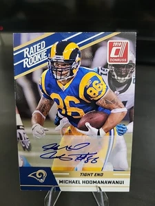 2010 Donruss Rated Rookie - Michael Hoomanawanui #71 Autographs (AU, RC) - Bild 1 von 2