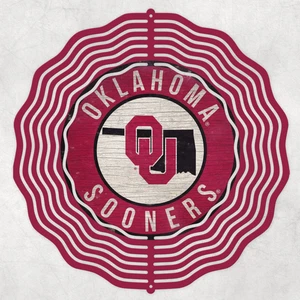 Oklahoma Sooners 10" Wind Spinner Red - Picture 1 of 1