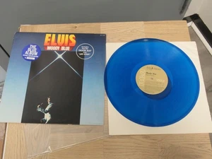Elvis Presley MOODY BLUE 1977 Blue Record AFL1-2428 RCA Vinyl LP Limited Edition - Picture 1 of 5