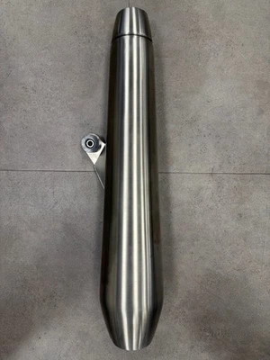 Triumph Street Twin 900 2016-2017 Right Hand Silencer Assembly part # T2202338 - Image 1 of 4