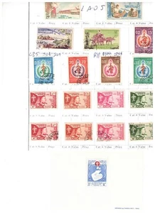LAOS COLLECTION OVER 165 STAMPS + SS on 5 PAGES cat $70.++ LOT 303-77 - Picture 1 of 5