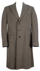 NEW Giorgio Armani Collezioni Overcoat! 42 Med/Large *Gray-Brown Melange* - Picture 1 of 3
