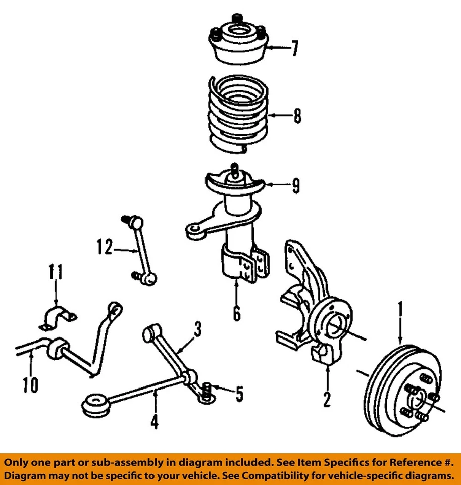 CHRYSLER OEM 91-97 Concorde Suspension Components-Strut Mount 4582758 Foto 1 de 1