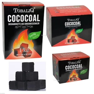 2kg Natur Kohle aus 100% Coconut für Wasserpfeife Grill Ofen Shisha BBQ - Bild 1 von 1