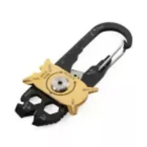 Portachiavi multiutensile 20 in 1 EDC moschettone multiutensile sopravvivenza portatile - Foto 1 di 6