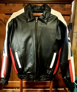 USA Woman's Leather Riding Jacket Size: M - Picture 1 of 7