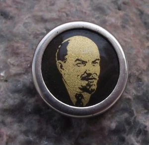 Antique Detailed Lenin Head Soviet Union Russian Leader Communist Pin Badge - Picture 1 of 2