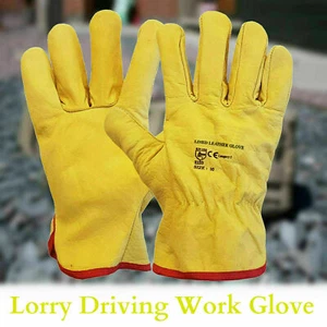 Leder Arbeitsschutzhandschuhe hochwertig LKW Fahrer Gabelheber LKW Gartenarbeit - Bild 1 von 1