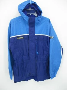 Columbia Windbreaker Youth Boy's XL 18/20 Mens Small Blue Sportswear Jacket 90s - Picture 1 of 21