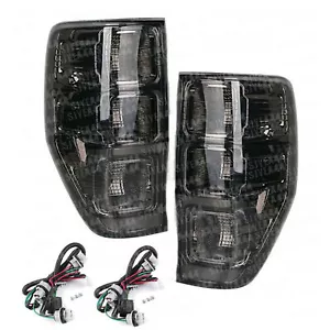 Tail Lights Smoked Black Left+Right Rear For Ford Ranger PX MK2 2011 - 2018 AU - Picture 1 of 9