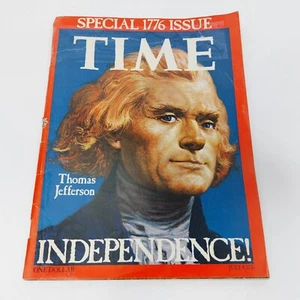 Vintage Time Magazine Thomas Jefferson Independence Special 1776 Issue July 1976 - Imagen 1 de 8