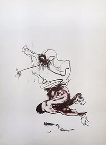 Paul Rebeyrolle (1926-2005) Lithographie. Derriere le Miroir 250. 1982 - Bild 1 von 1