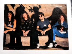 METALLICA / JAMES HETFIELD / POISON / MAGAZINE FULL PAGE PINUP POSTER CLIPPING - Picture 1 of 4