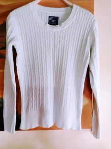 weißer Strickpulli von Via Appia, organic cotton, Gr. 36 (38) , wie neu - Bild 1 von 4