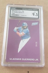 Vladimir Guerrero Jr 2022 Panini Father's Day Purple /25 CGC CSG 9.5 MINT+ - Picture 1 of 1