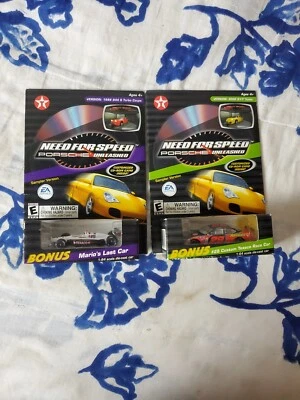 2x New Need For Speed Porsche Unleashed Texaco Race Car Demo CD 1:64 Carrera+ - Image 1 of 4