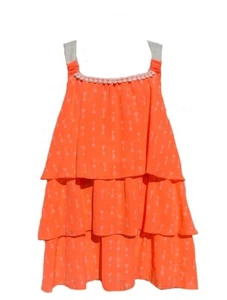 Rewind Girls Pink Sleeveless Ruffle Fashion Tunic Top Size M (10/12) - Picture 1 of 5
