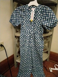 Cat & Jack Girl's Blue Romper Cotton Size S (6/6X) - Picture 1 of 3