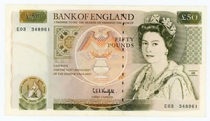 Großbritannien ... P-381c ... 50 Pounds ... ND (1991-93) ... *VZ* - Bild 1 von 2