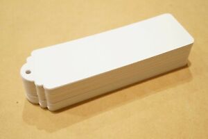 Blank bookmarks 1.5" x 5" (50) thick white 140lb watercolor paper bookmarks