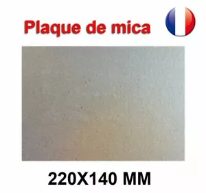 Plaque de Mica à découper Pour Four Micro-Ondes Universelle 220X140 mm France - Imagen 1 de 3