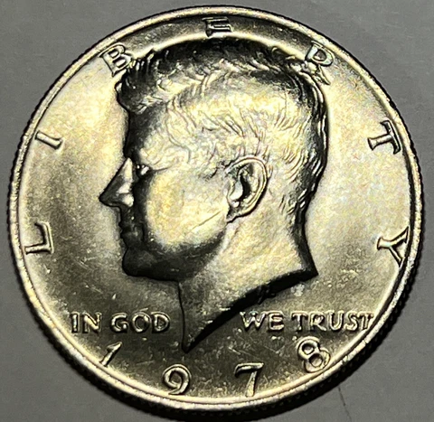 BU 1978 Kennedy Half Dollar Philadelphia Mint USA 50c - BUY MORE, SAVE MORE ! Cover