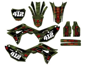 2017-2018 CRF 450 R APACHE Green Senge Graphics Kit Compatible with Honda - Picture 1 of 10