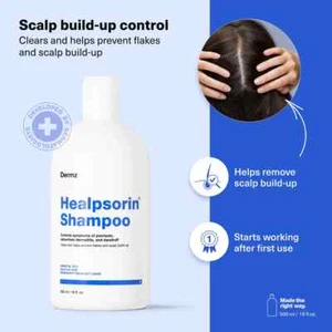 Healpsorin Therapeutisches Psoriasis Shampoo 500ml Salicylsäure - Dermz 2er Pack - Bild 1 von 15
