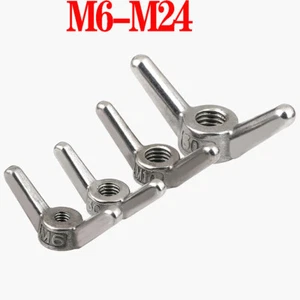 Flügelmuttern Edelstahl A2 V2A Rostfrei Muttern Flügelmutter M6 M8 M10 M12-M24 - Bild 1 von 7