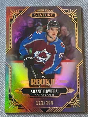 2020-21 Upper Deck Stature 163 Shane Bowers Colorado Avalanche /399 - Image 1 of 3