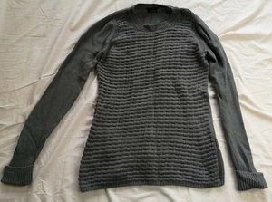 Massimo Dutti Women's Grey Wool Blend Knit Jumper Size XS Good Used Condition - Picture 1 of 5