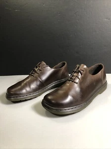 Scarpe Dr Martens donna 7 Lorrie III pelle marrone Oxford foderata suola ad aria - Foto 1 di 18