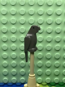 Lego Minifigures Animal Air City Parrot Dark Gray - Picture 1 of 3