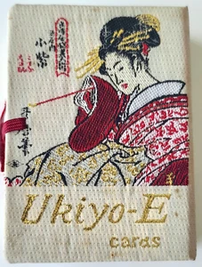 Vtg Ukiyo-E Playing Cards  Cards Braking Printing Tokyo Japan Used - Picture 1 of 4