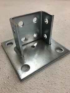 B-Line B281SQZN Square Post Base Zinc Plated Strut Fitting (Lot of 2) - Picture 1 of 12