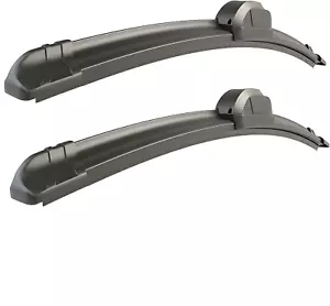 Car Front Windshield Washer Wiper Blades 15+15" Replacement for U/J Hook Arm - Picture 1 of 6