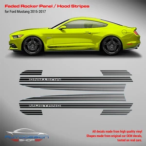 Ford Mustang Fade Rocker Panel Set 2015 2016 2017 2015 - Imagen 1 de 4