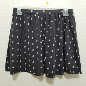Old Navy skirt XL 14 polka dot elastic waist circle skater 100% cotton - Picture 1 of 6
