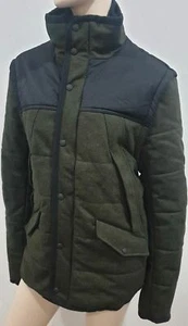 Chaqueta Chaleco RAG & BONE Verde Oliva Negro Mezcla de Lana Informal Desmontable Mangas 42 - Imagen 1 de 10