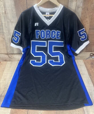 Russell Force Football Jersey Black/White /Royal Blue #55  Mens Large New W/Tags - Image 1 of 4