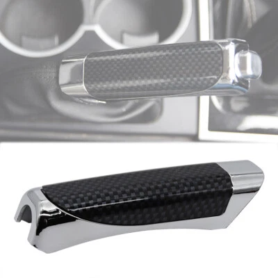 1x Auto Carbon Hebel Handbremse Chromfarben Abdeckung Zubehör Universal,Schutz - Image 1 of 4